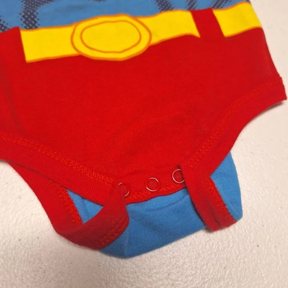 Superman Baby One Piece Infant 3 6‎ Months Costume NICU Hero DC Comics Mighty